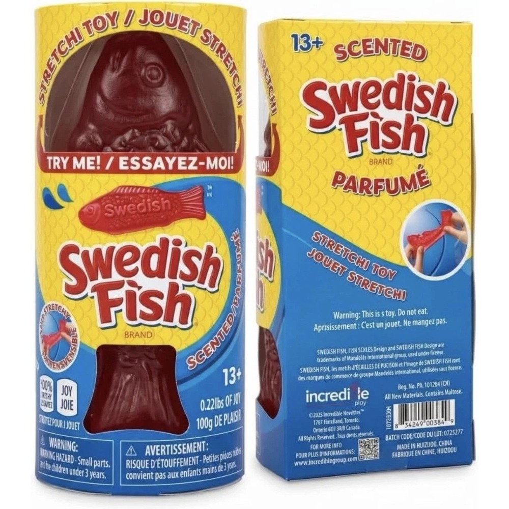 SWEDISH FISH Toy STRETCHY Squishy Fidget Squeeze Viral TikTok Candy SCENTED